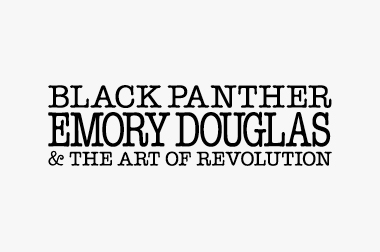 logo for Black Panther, Emory Douglas and the Art of Revolution