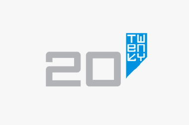 logo for 20:Twenty exhibition, Cornerhouse, Manchester